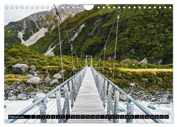 Produktbild: Neuseeland - Die sch&ouml;nsten Orte der Nord- und S&uuml;dinsel (Wandkalender 2026 DIN A4 quer), CALVENDO Monatskalender