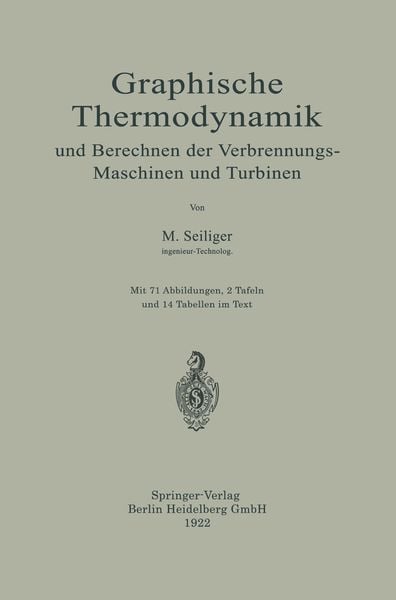 Produktbild: Graphische Thermodynamik und Berechnen der Verbrennungs-Maschinen und Turbinen
