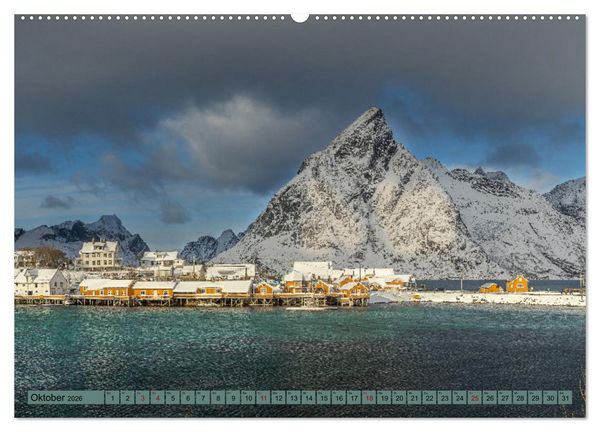 Produktbild: Lofoten ...ein Wintertraum (Wandkalender 2026 DIN A2 quer), CALVENDO Monatskalender