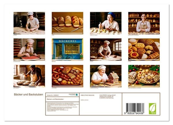 Produktbild: B&auml;cker und Backstuben (Wandkalender 2026 DIN A4 quer), CALVENDO Monatskalender