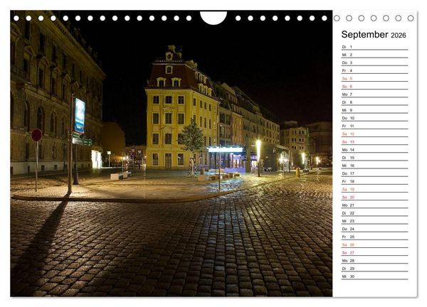 Produktbild: Eine Nacht in Dresden (Wandkalender 2026 DIN A4 quer), CALVENDO Monatskalender