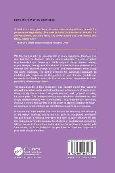 Produktbild: Theory and Practice of Pile Foundations
