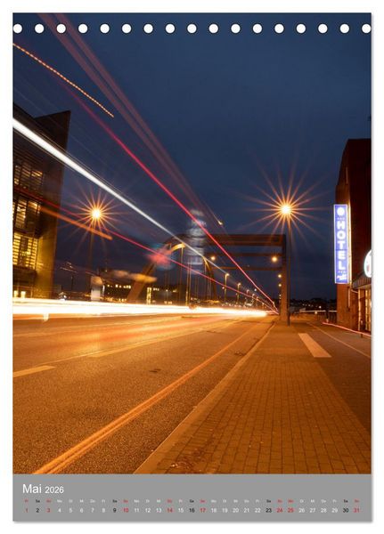 Produktbild: Kiel im Dunkeln. (Tischkalender 2026 DIN A5 hoch), CALVENDO Monatskalender