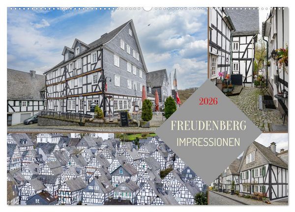 Produktbild: Freudenberg Impressionen (Wandkalender 2026 DIN A2 quer), CALVENDO Monatskalender