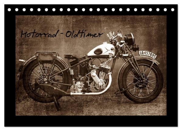 Produktbild: Motorrad Oldtimer (Tischkalender 2026 DIN A5 quer), CALVENDO Monatskalender