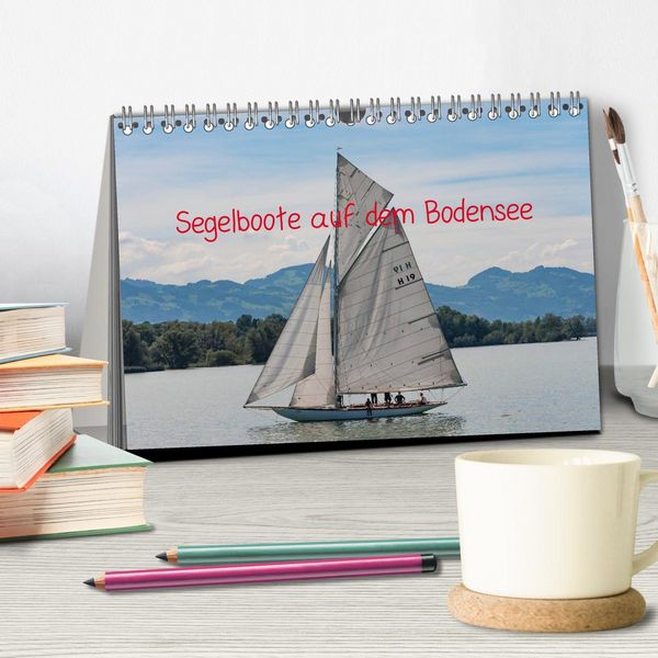 Produktbild: Segelboote auf dem Bodensee (Tischkalender 2026 DIN A5 quer), CALVENDO Monatskalender