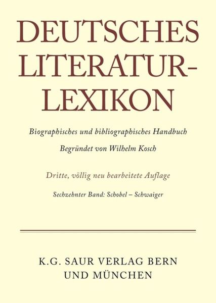 Produktbild: Deutsches Literatur-Lexikon / Schobel - Schwaiger