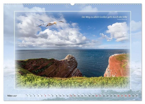 Produktbild: Insel Gedanken (Wandkalender 2027 DIN A2 quer), CALVENDO Monatskalender