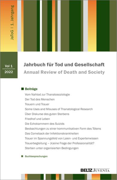 Produktbild: Jahrbuch Tod und Gesellschaft 2022