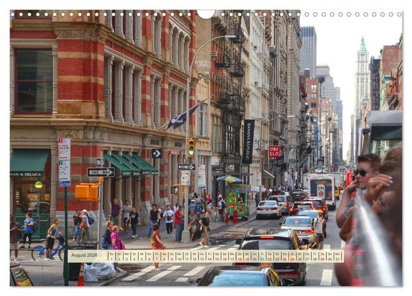 Produktbild: Streets of New York - Zu Fu&szlig; durch die Metropole der Superlative (Wandkalender 2026 DIN A3 quer), CALVENDO Monatskalender