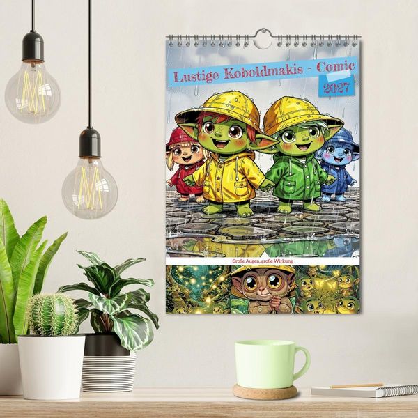 Produktbild: Lustige Koboldmakis - Comic (Wandkalender 2027 DIN A4 hoch), CALVENDO Monatskalender