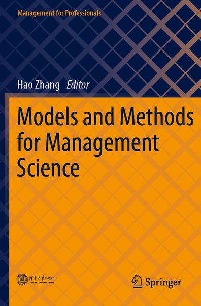 Produktbild: Models and Methods for Management Science