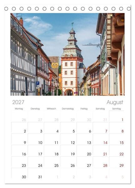 Produktbild: Tischplaner 2027 - Seligenstadt - Die Stadt mit Geschichte und Flair (A5 Tischkalender zum Aufstellen) CALVENDO
