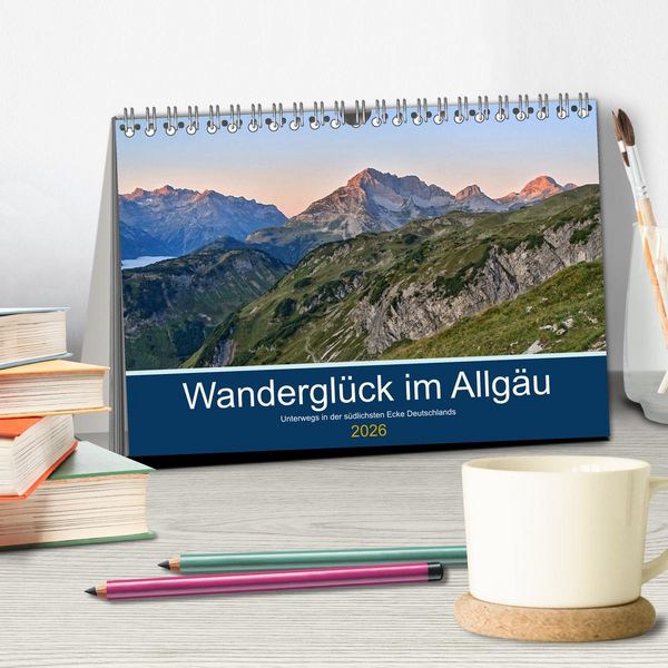 Produktbild: Wandergl&uuml;ck im Allg&auml;u (Tischkalender 2026 DIN A5 quer), CALVENDO Monatskalender