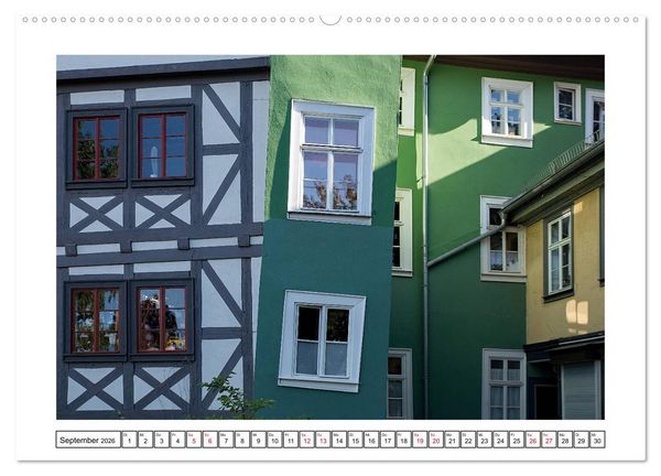 Produktbild: Erfurt (hochwertiger Premium Wandkalender 2026 DIN A2 quer), Kunstdruck in Hochglanz