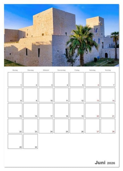 Produktbild: Faszinierendes Apulien (Wandkalender 2026 DIN A3 hoch), CALVENDO Monatskalender