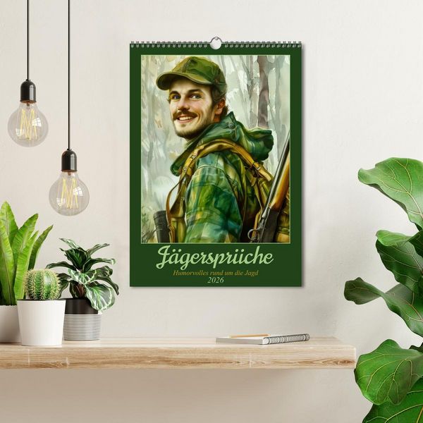 Produktbild: J&auml;gerspr&uuml;che (Wandkalender 2026 DIN A3 hoch), CALVENDO Monatskalender