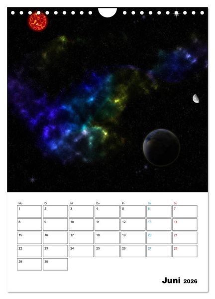 Produktbild: Im Weltraum (Wandkalender 2026 DIN A4 hoch), CALVENDO Monatskalender