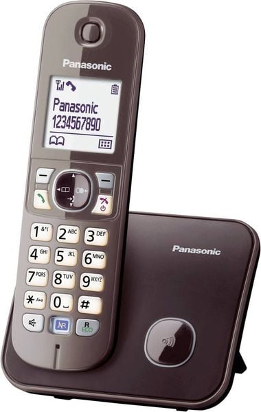 Panasonic KX-TG6811 DECT, GAP Schnurloses Telefon analog Freisprechen Mocca