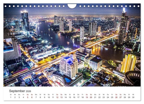Produktbild: Bangkok - Die einzigartige Hauptstadt von Thailand. (Wandkalender 2026 DIN A4 quer), CALVENDO Monatskalender