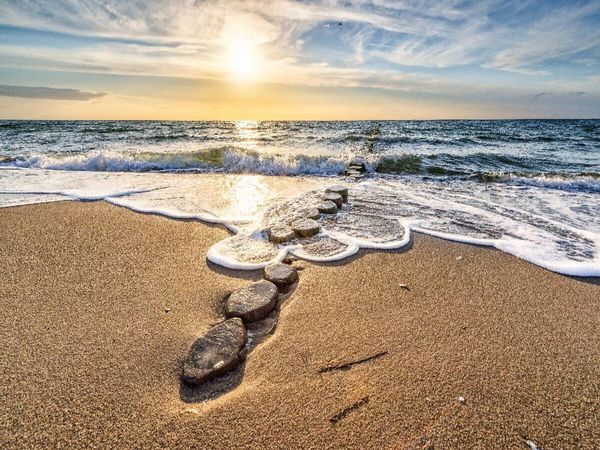 Produktbild: CALVENDO Puzzle Ein Motiv aus dem Kalender Lichtspiele auf der Halbinsel Dar&szlig; | 1000 Teile Lege-Gr&ouml;&szlig;e 64x48cm Foto-Puzzle f&uuml;r gl&uuml;ckliche Stunden