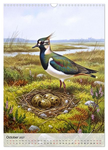 Produktbild: Birds of Europe in Old Paintings (Wall Calendar 2027 DIN A3 portrait), CALVENDO 12 Month Wall Calendar