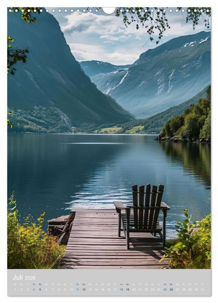 Produktbild: Allein mit der Natur (Wandkalender 2026 DIN A3 hoch), CALVENDO Monatskalender