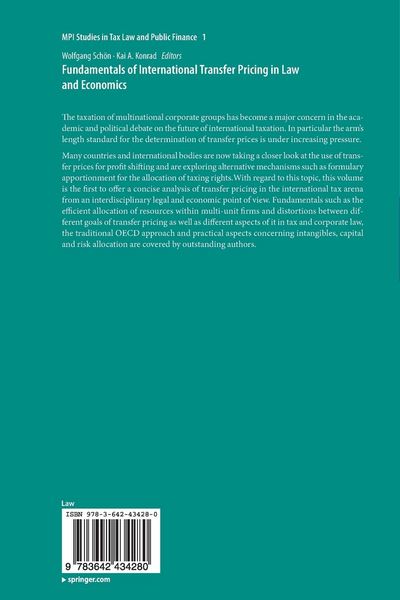 Produktbild: Fundamentals of International Transfer Pricing in Law and Economics