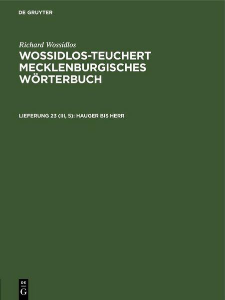 Produktbild: Hauger bis Herr