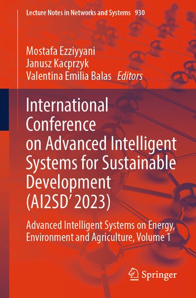 Produktbild: International Conference on Advanced Intelligent Systems for Sustainable Development (AI2SD'2023)