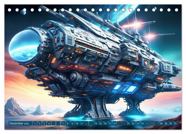 Produktbild: Kriegsschiffe Anbruch einer neuen &Auml;ra (Tischkalender 2026 DIN A5 quer), CALVENDO Monatskalender