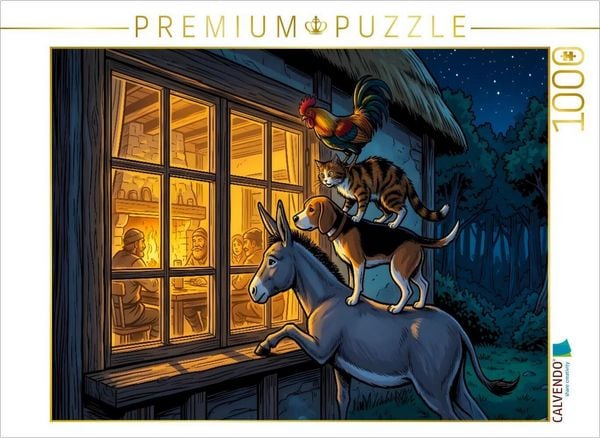 CALVENDO Puzzle Der Blick durch das Räuberfenster | 1000 Teile Lege-Größe 64x48cm Foto-Puzzle für glückliche Stunden