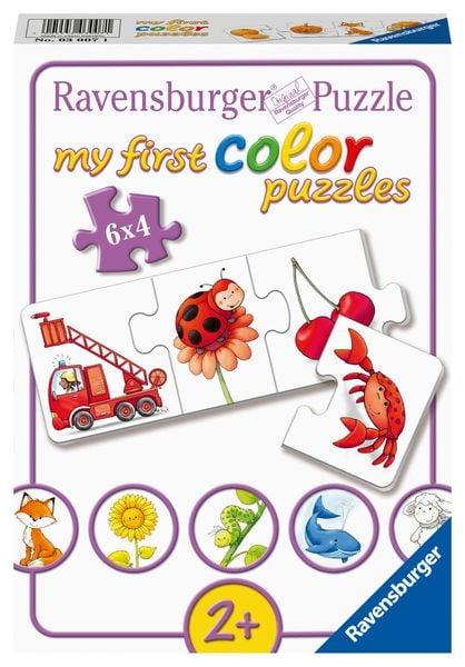 Puzzle Ravensburger Alle meine Farben 6 X 4 Teile