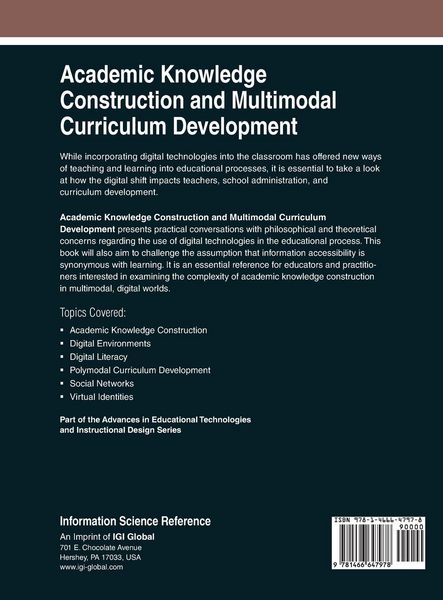 Produktbild: Academic Knowledge Construction and Multimodal Curriculum Development