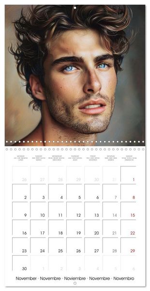 Produktbild: Men with irresistible charm (Wall Calendar 2026 12 &times; 12 Inch) CALVENDO 12 Month Wall Calendar