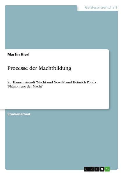 Produktbild: Prozesse der Machtbildung
