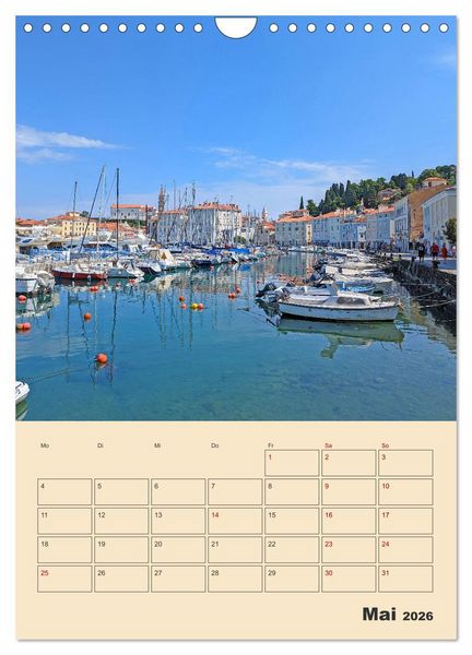 Produktbild: Piran, Sloweniens Perle am Mittelmeer (Wandkalender 2026 DIN A4 hoch), CALVENDO Monatskalender