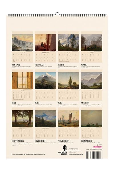 Produktbild: Caspar David Friedrich. Wandkalender 2027
