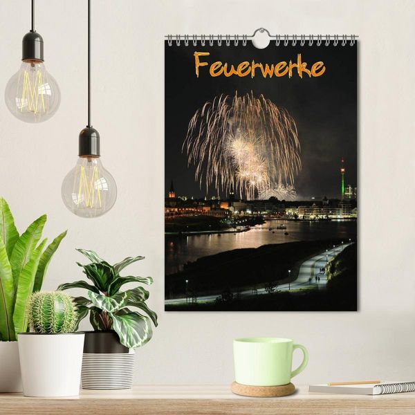 Produktbild: Feuerwerke Terminplaner (Wandkalender 2027 DIN A4 hoch), CALVENDO Monatskalender