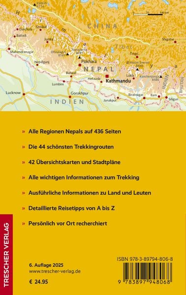 Produktbild: TRESCHER Reisef&uuml;hrer Nepal