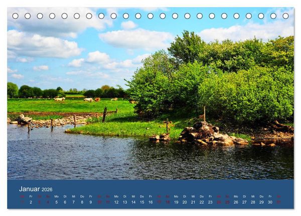 Produktbild: Auf dem Shannon - Mit dem Boot durch Irland (Tischkalender 2026 DIN A5 quer), CALVENDO Monatskalender