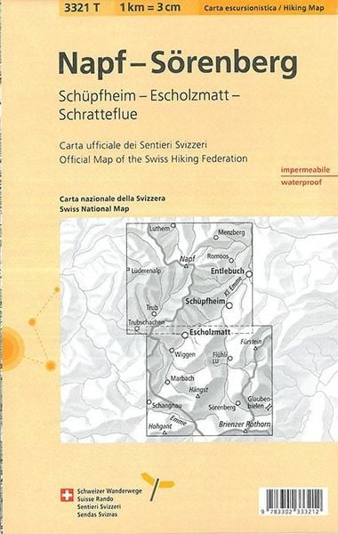 Produktbild: 3321T Napf - S&ouml;renberg Wanderkarte