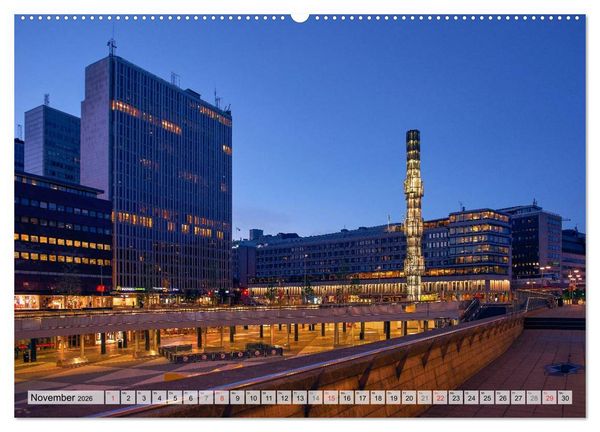 Produktbild: Stockholm an Mittsommer (Wandkalender 2026 DIN A2 quer), CALVENDO Monatskalender