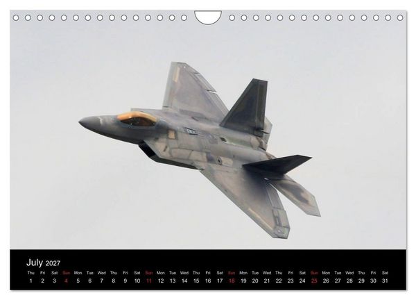 Produktbild: Lockheed Martin F-22A Raptor (Wall Calendar 2027 DIN A4 landscape), CALVENDO 12 Month Wall Calendar