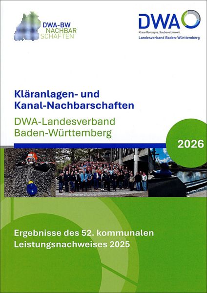 Produktbild: Kl&auml;ranlagen- und Kanal-Nachbarschaften - DWA-Landesverband Baden-W&uuml;rttemberg 2025