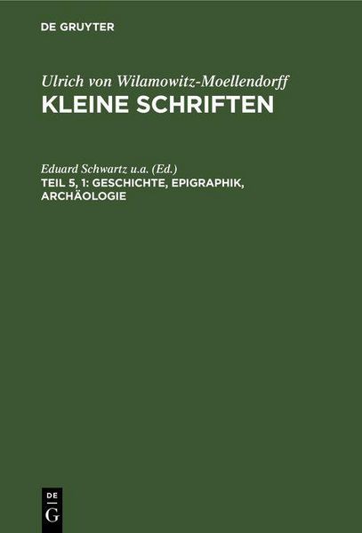 Produktbild: Geschichte, Epigraphik, Arch&auml;ologie