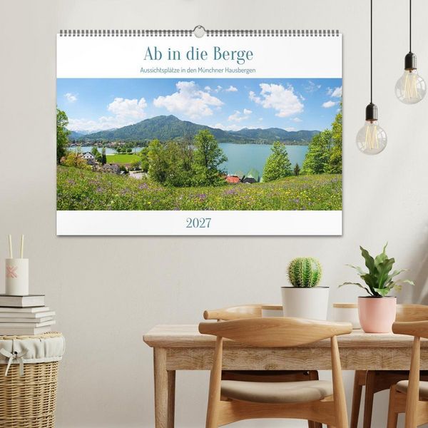 Produktbild: Ab in die Berge - Aussichtspl&auml;tze in den M&uuml;nchner Hausbergen (Wandkalender 2027 DIN A2 quer), CALVENDO Monatskalender