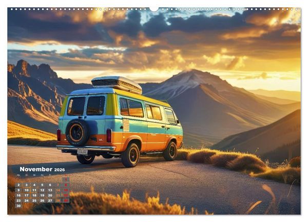 Produktbild: Vanlife - Caravan Abenteuer (Wandkalender 2026 DIN A2 quer), CALVENDO Monatskalender
