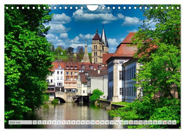 Produktbild: Esslingen zwischen Tag und Nacht (Wandkalender 2026 DIN A4 quer), CALVENDO Monatskalender