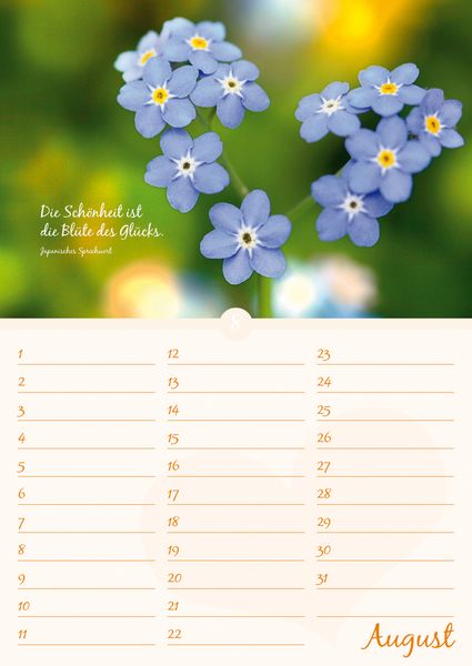 Produktbild: Geburtstagskalender Auszeit f&uuml;r die Seele - immerw&auml;hrend - (21 x 30)